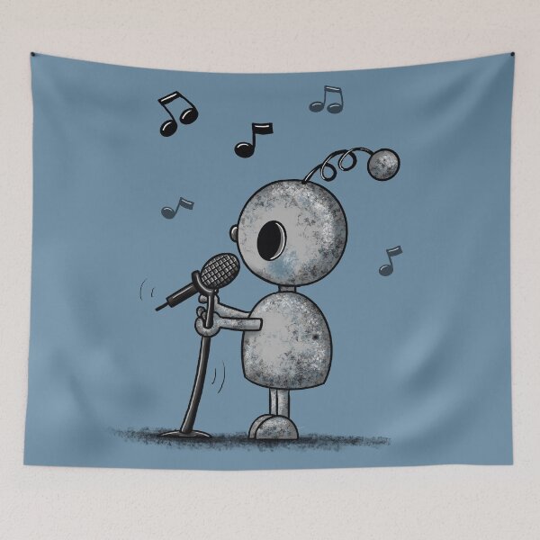 Item preview, cute singing robot designed and sold by Pezi-Creation.