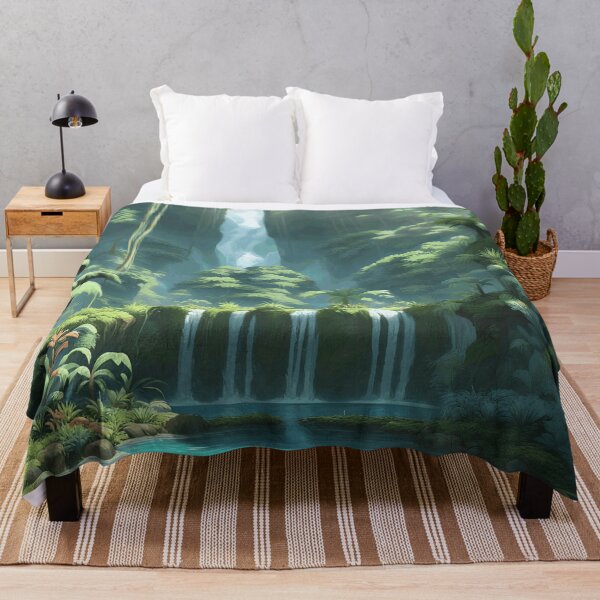 Item preview, Jungle With a Majestic Waterfall designed and sold by MoriFantasy.