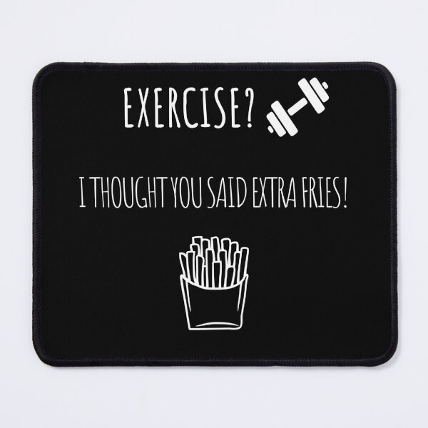 Item preview, Sweat for Fries: Finding Balance in Fitness  designed and sold by PawsitivelyElla.