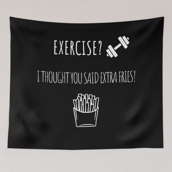 Item preview, Sweat for Fries: Finding Balance in Fitness  designed and sold by PawsitivelyElla.