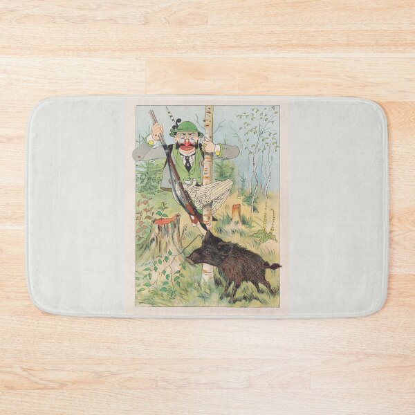 Item preview, Τhe hunter and the wild boar Vintage illustration designed and sold by Lacasadellora.