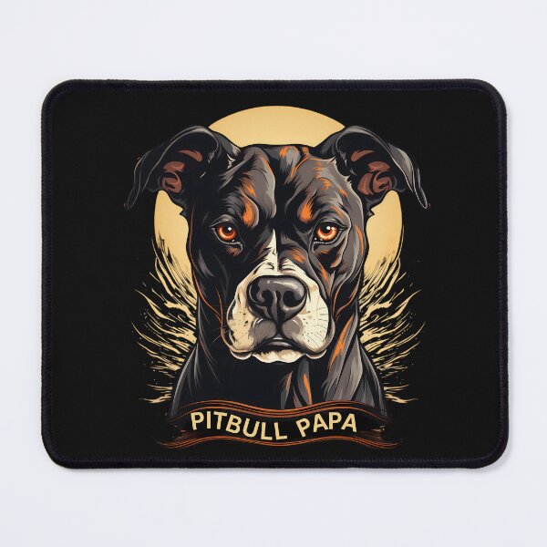 Item preview, Pitbull Papa T-Shirt, Dog Lover Gift, Funny Pet Apparel, Father's Day Present, Dog Dad Tee, Cute Pet Owner Shirt, Pitbull Art T-Shirt designed and sold by MTJ-Mushrooms.