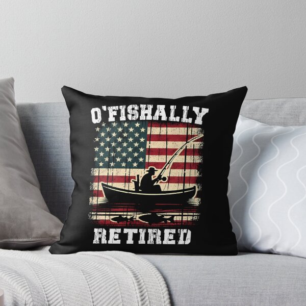 Item preview,  O'Fishally Retired Grandpa Funny Dad Fisherman Father's Day 4th of July USA Flag Gift for him designed and sold by JUSTBEELEGANT.