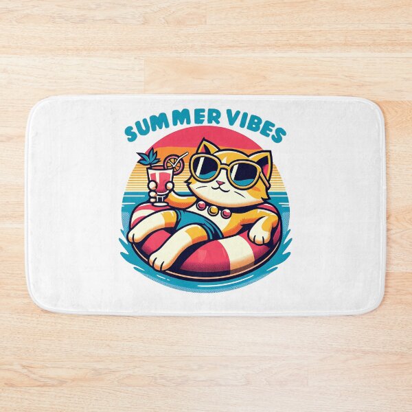 Item preview, Summer vibes - Funny Summer Cat designed and sold by Kidzz.