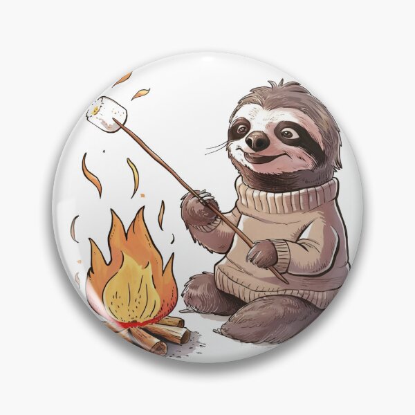 Item preview, campfire sloth,funny sloth designed and sold by venavar.