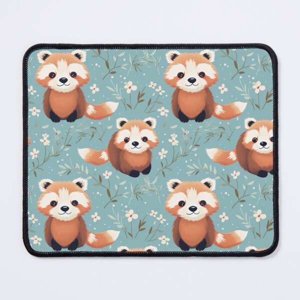 Item preview, Cartoon style seamless red panda in color water for pet product. designed and sold by Whiteblueshop.