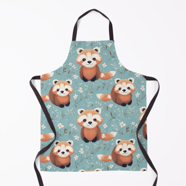Item preview, Cartoon style seamless red panda in color water for pet product. designed and sold by Whiteblueshop.