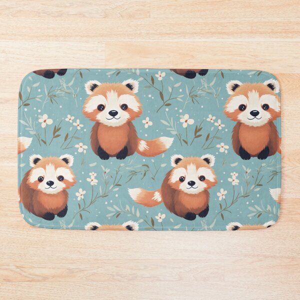 Item preview, Cartoon style seamless red panda in color water for pet product. designed and sold by Whiteblueshop.