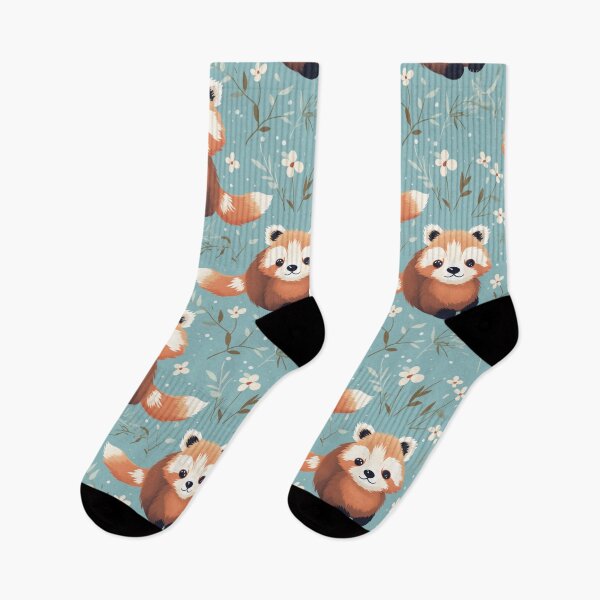 Item preview, Cartoon style seamless red panda in color water for pet product. designed and sold by Whiteblueshop.