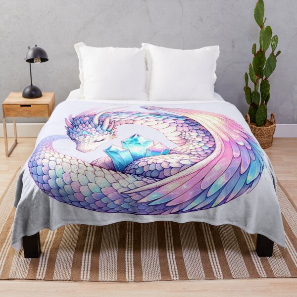 Item preview, Pastel goth Crystal Dragon Enchantment - Mystical Fantasy Art designed and sold by Unitepeople.