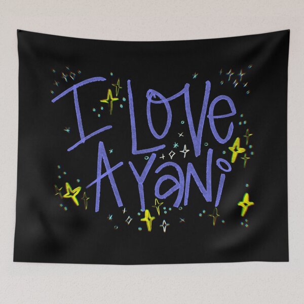 Item preview, I LOVE AYANI NAME PURPLE designed and sold by GIVENGRACE.ART.