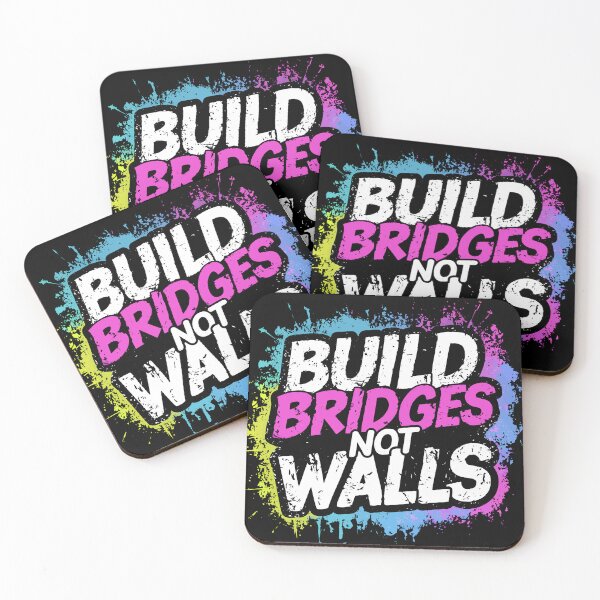 Item preview, Build Bridges Not Walls Inspiring Unity designed and sold by Quirky Shirts.