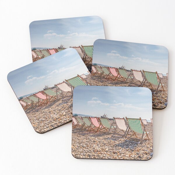 Item preview, Deckchairs On Beer beach, Devon, England designed and sold by Paul Thompson Photography.