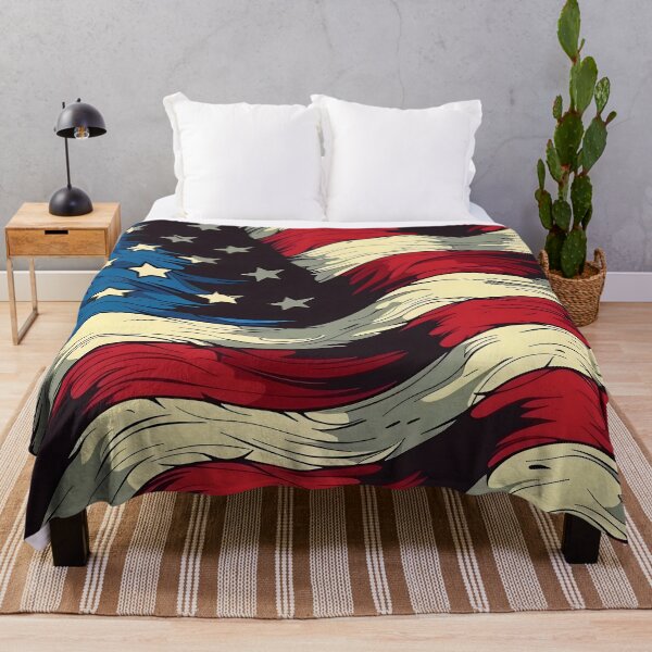 Artikelvorschau, Wehende amerikanische Flagge entworfen und verkauft von dcrc.