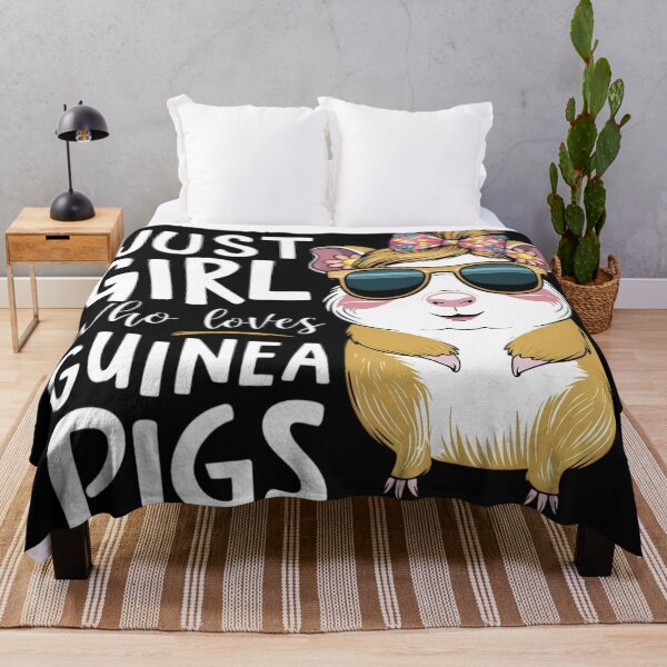 Item preview, Just Girl Who Loves Guinea Pigs T-Shirt, Funny Guinea Pig Lover Gift, Cute Animal Graphic Tee, Women's Casual Top, Novelty T-Shirt designed and sold by MTJ-Mushrooms.
