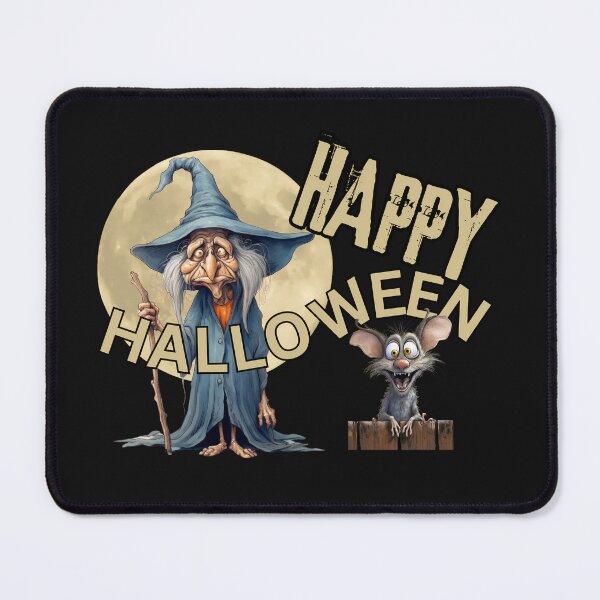 Item preview, Funny Halloween Witch T-Shirt, Happy Halloween Graphic Tee, Spooky Halloween Mouse Shirt, Halloween Costume Shirt For Adults designed and sold by MTJ-Mushrooms.