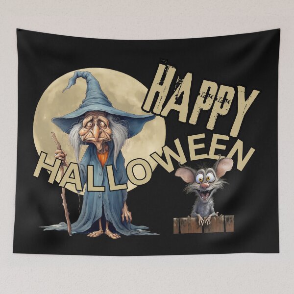 Item preview, Funny Halloween Witch T-Shirt, Happy Halloween Graphic Tee, Spooky Halloween Mouse Shirt, Halloween Costume Shirt For Adults designed and sold by MTJ-Mushrooms.
