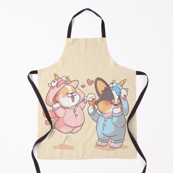 Aperçu de l'œuvre Couple de glaces licorne corgi magique créée et vendue par XEENYEE.