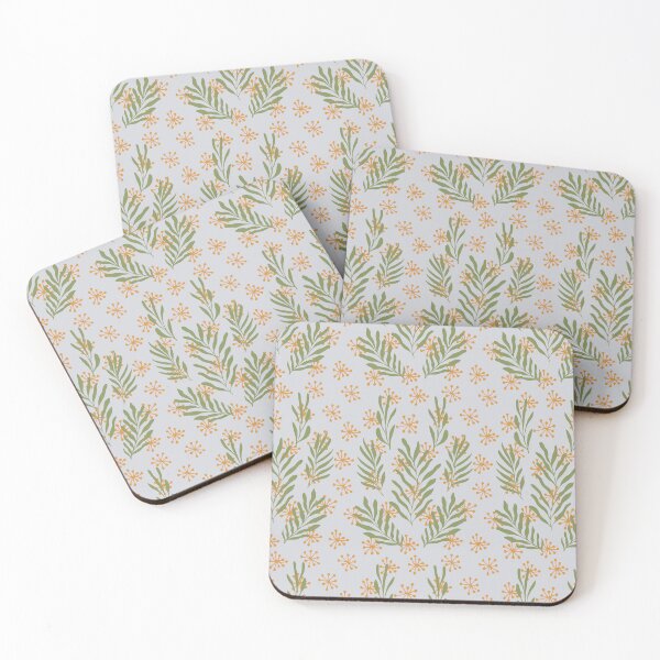 Item preview, Leaves and stars - grey designed and sold by SerahO.