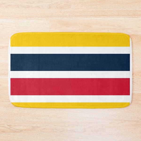 Item preview, Navy Gold Red Striped Pattern designed and sold by global-designz.