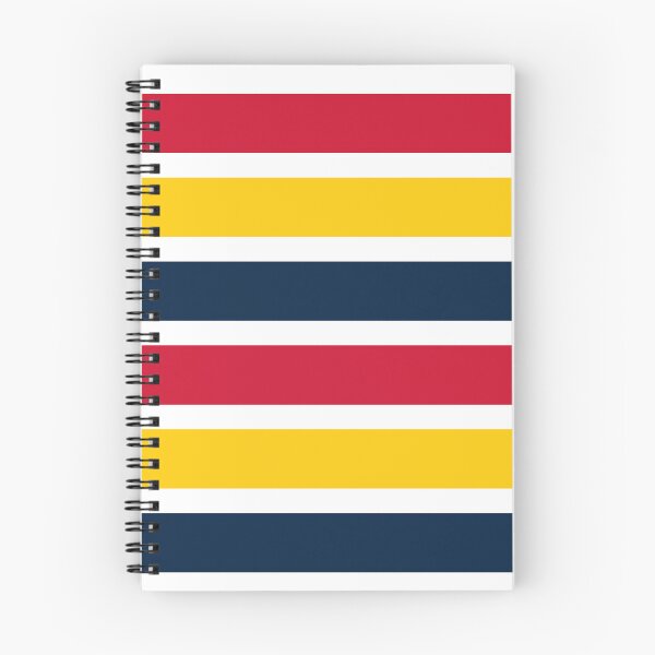 Item preview, Navy Gold Red Striped Pattern designed and sold by global-designz.