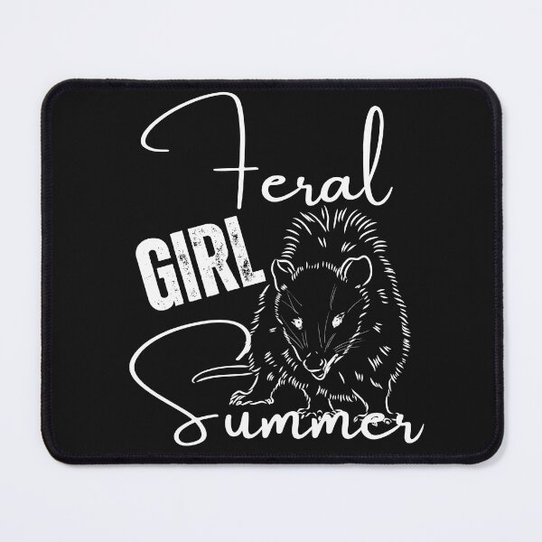 Item preview, Feral Girl Summer T-Shirt, Funny Possum Graphic Tee, Cute Animal Lover Shirt, Trendy Summer Fashion, Unique Gift Idea for Women designed and sold by MTJ-Mushrooms.