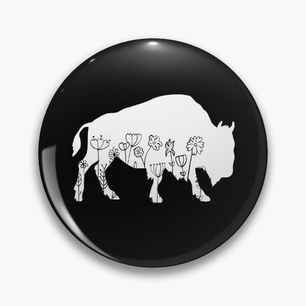 Item preview, Bison Lover Animal Flowers Floral   designed and sold by RareBunny.