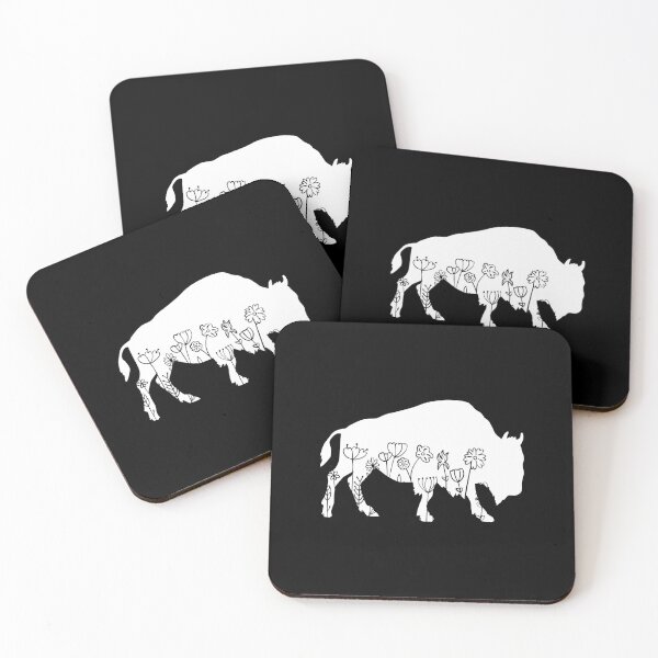 Item preview, Bison Lover Animal Flowers Floral   designed and sold by RareBunny.