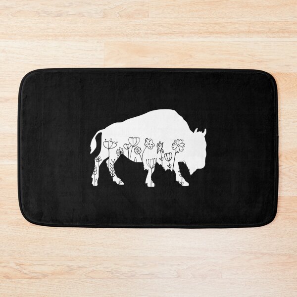 Item preview, Bison Lover Animal Flowers Floral   designed and sold by RareBunny.
