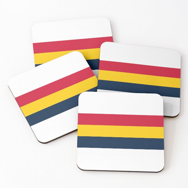 Item preview, Navy Gold Red Striped Pattern designed and sold by global-designz.