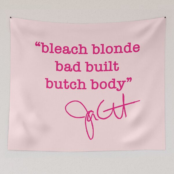 Item preview, bleach blonde bad built butch body - jasmine crockett (hot pink) designed and sold by Thelittlelord.