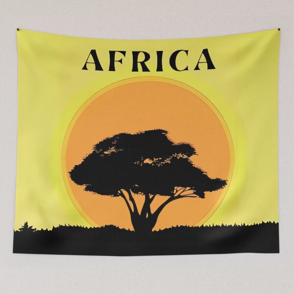 Item preview, African Acacia Tree Against an Orange Sunset designed and sold by Marymarice.