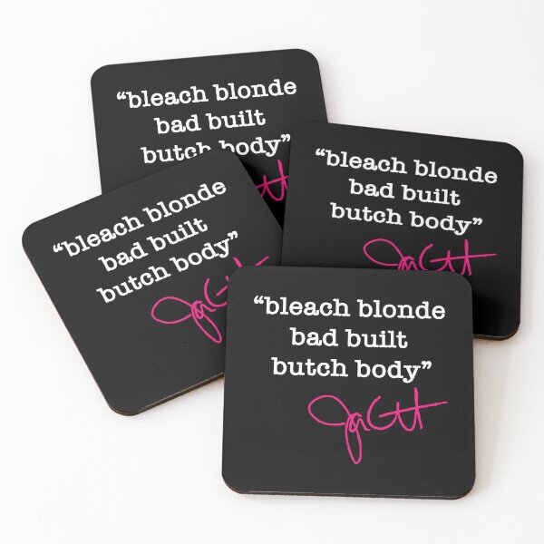 Item preview, bleach blonde bad built butch body - jasmine crockett (white hot pink) designed and sold by Thelittlelord.