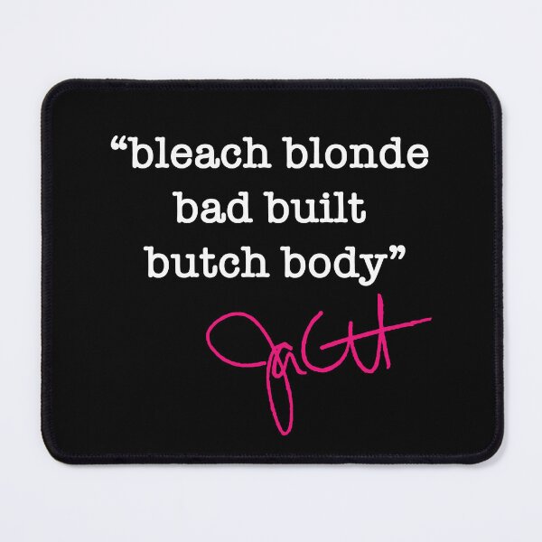 Item preview, bleach blonde bad built butch body - jasmine crockett (white hot pink) designed and sold by Thelittlelord.