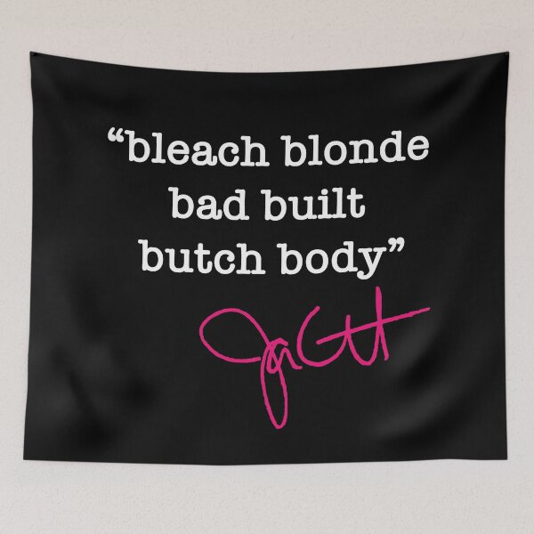 Item preview, bleach blonde bad built butch body - jasmine crockett (white hot pink) designed and sold by Thelittlelord.