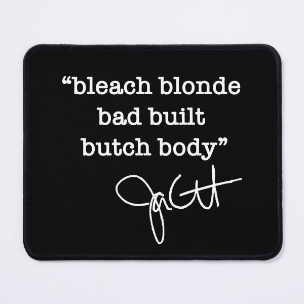 Item preview, bleach blonde bad built butch body - jasmine crockett (white) designed and sold by Thelittlelord.