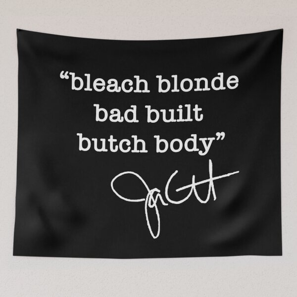 Item preview, bleach blonde bad built butch body - jasmine crockett (white) designed and sold by Thelittlelord.