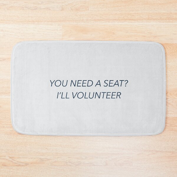 Item preview, 'you need a seat? i'll volunteer' Lunch Lyrics - Billie Eilish designed and sold by moonna designs.