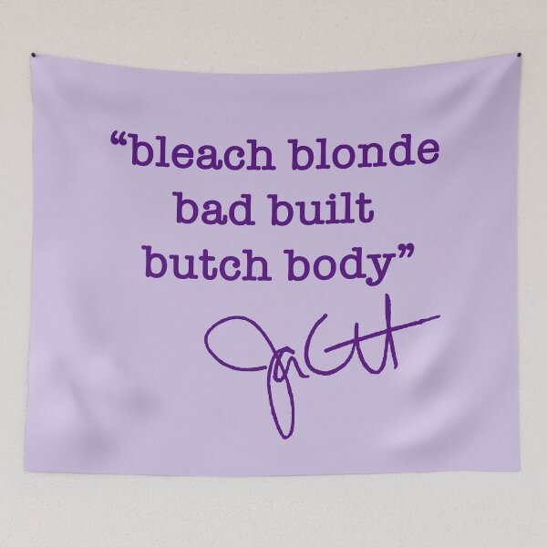 Item preview, bleach blonde bad built butch body - jasmine crockett (purple) designed and sold by Thelittlelord.