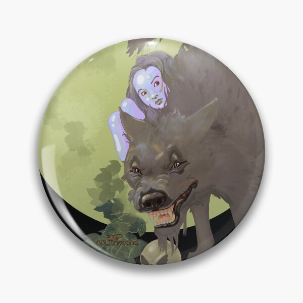 Item preview, Spooky Wolfgirl Malerei designed and sold by AK-Hevonen.