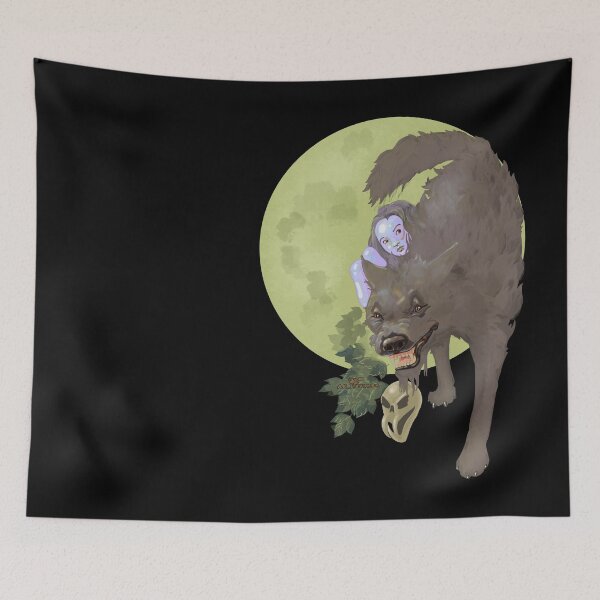 Item preview, Spooky Wolfgirl Malerei designed and sold by AK-Hevonen.
