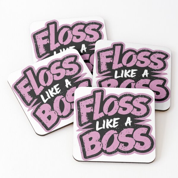 Item preview, Floss Like a Boss Fun Motivational Dental Hygiene designed and sold by Quirky Shirts.