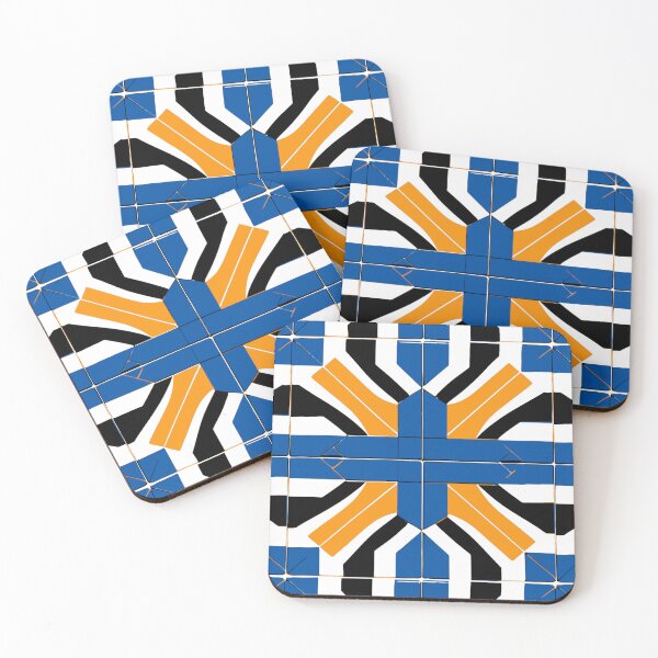 Item preview, Geometric Fusion: The Sapphire and Sunburst Mosaic designed and sold by Highlandkings.