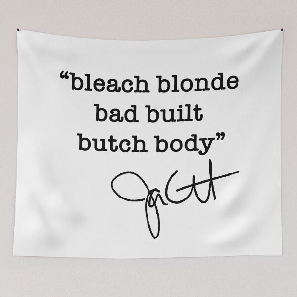 Item preview, bleach blonde bad built butch body - jasmine crockett (black) designed and sold by Thelittlelord.