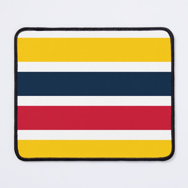 Item preview, Navy Gold Red Striped Pattern designed and sold by global-designz.