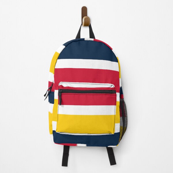Item preview, Navy Gold Red Striped Pattern designed and sold by global-designz.