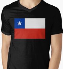 Chilean Flag / Chile Flag Men's V-Neck T-Shirt