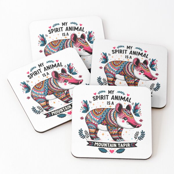 Artikelvorschau, Mein Geisttier ist ein Bergtapir – süßes Design entworfen und verkauft von SerhiiArt.