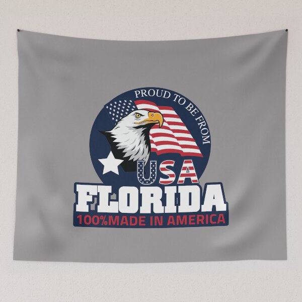 Item preview, Proud to be from America - state of FLORIDA - USA designed and sold by LareTash.