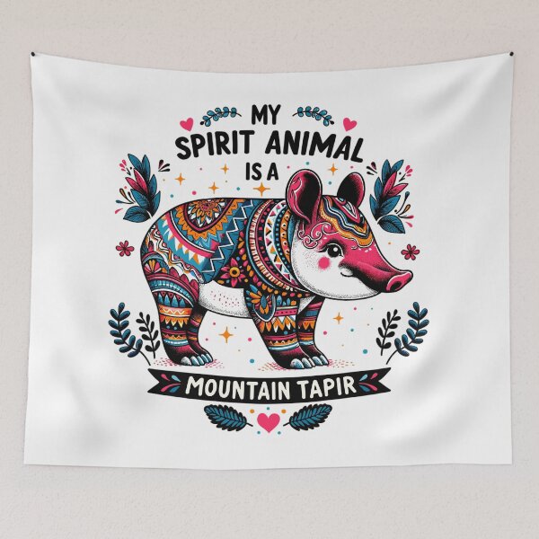 Item preview, My Spirit Animal is a Mountain Tapir - Cute Design designed and sold by SerhiiArt.